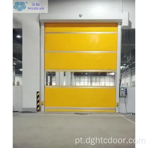 Porta de alta velocidade em PVC para garagem